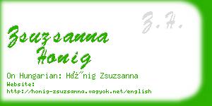 zsuzsanna honig business card